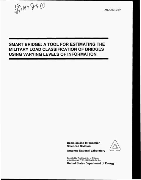 bridge load classification smart card|Military Load Classification .